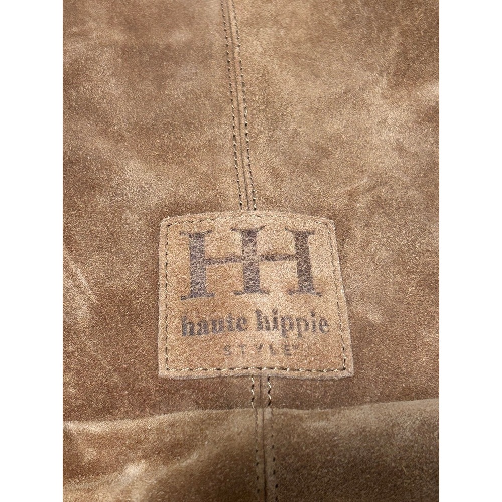 Haute Hippie Suede Tote in Cognac Brown - Picture 5 of 6